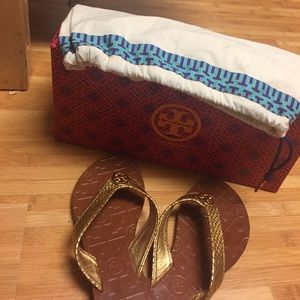Tory Burch/Gold/Thora 2-MTLLC Tumbles snake print