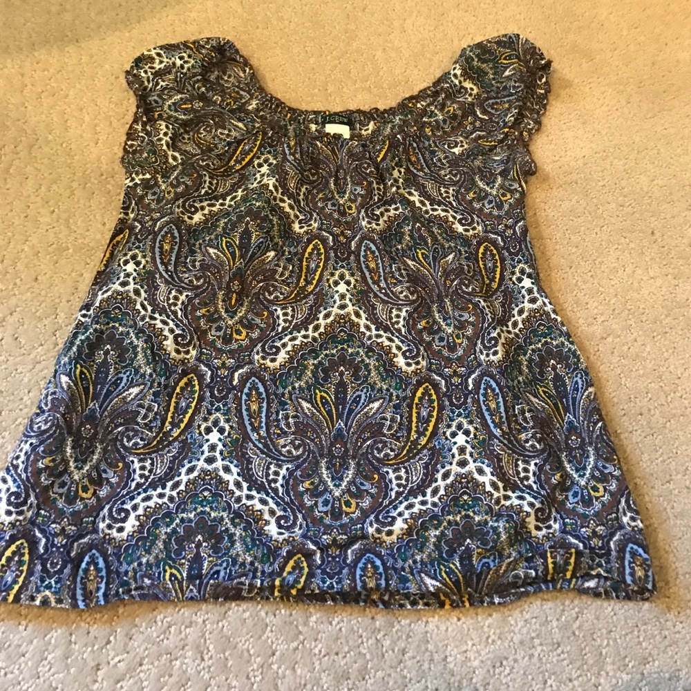 Jcrew women's Paisley top