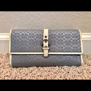 Coach Signature Wallet with Checkbook Cover