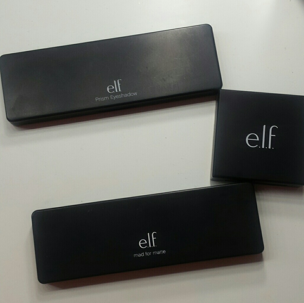 3 elf eyeshadow palettes