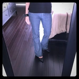 Denim-like dress pants