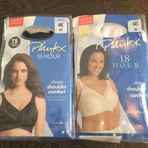 Playtex 18 hour bra white and black! Size 44C