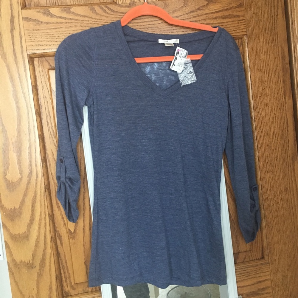 Blue 3/4 Length Shirt