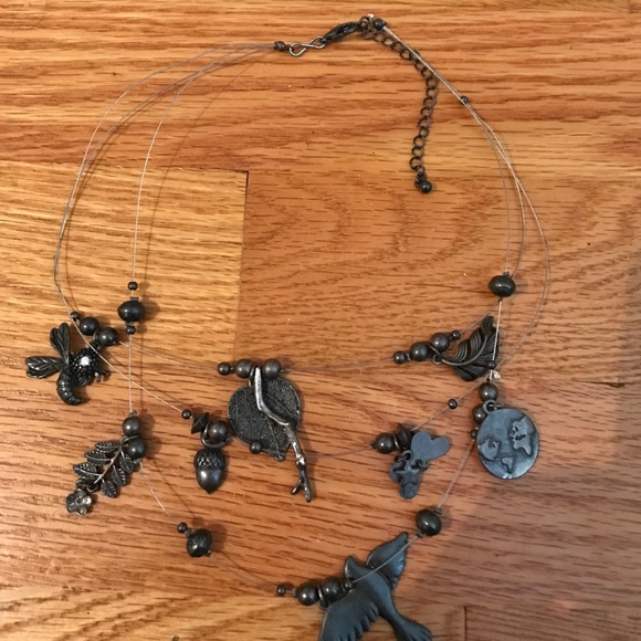 3 layer necklace with charms - Picture 2 of 2