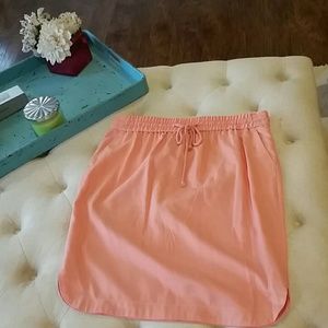 LOFT orange skirt with pockets!  Large
