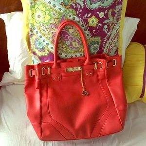 Just Fab red bag with lots of space!