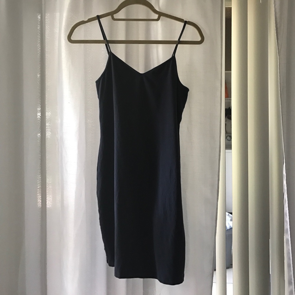 Express Blue Mini Dress with Open Back