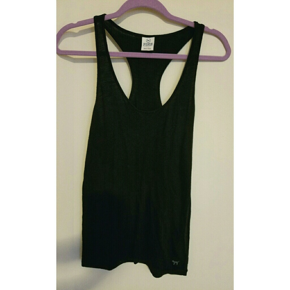 Victoria Secret Pink - black tank top