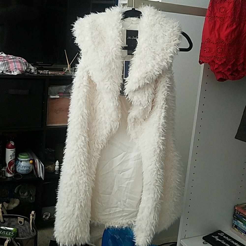 Faux fur vest