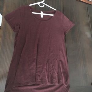 NWOT burgundy LuLaRoe Tee