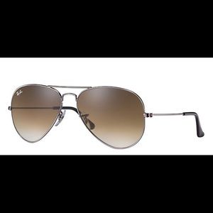 Ray-Ban Aviator Gradient Gunmetal Light Brown