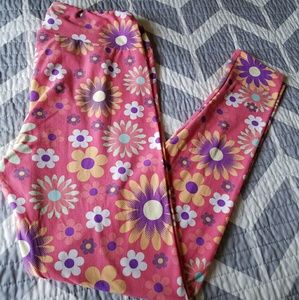 TC leggings Floral print pink.