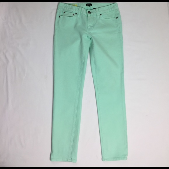J. Crew Denim - J.Crew Toothpick Mint Mid-Rise Skinny Jeans 26