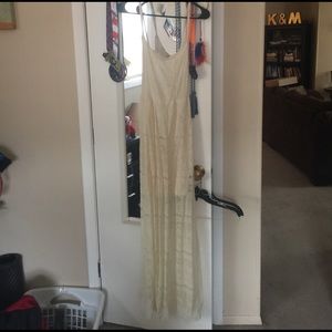 Off white lace Hollister maxi