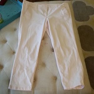 LOFT Marisa fit crop pants. Light pink. 14