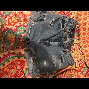 homemade jean shorts