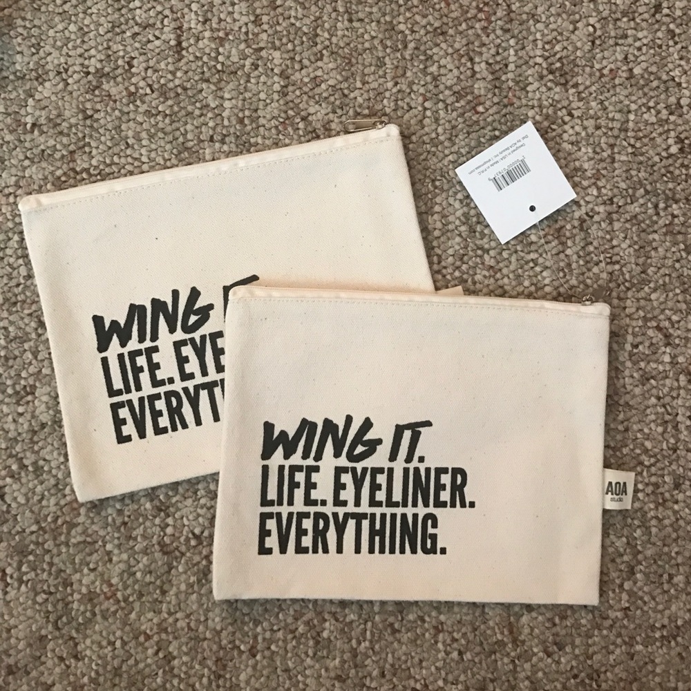 Canvas Cosmetics Bag