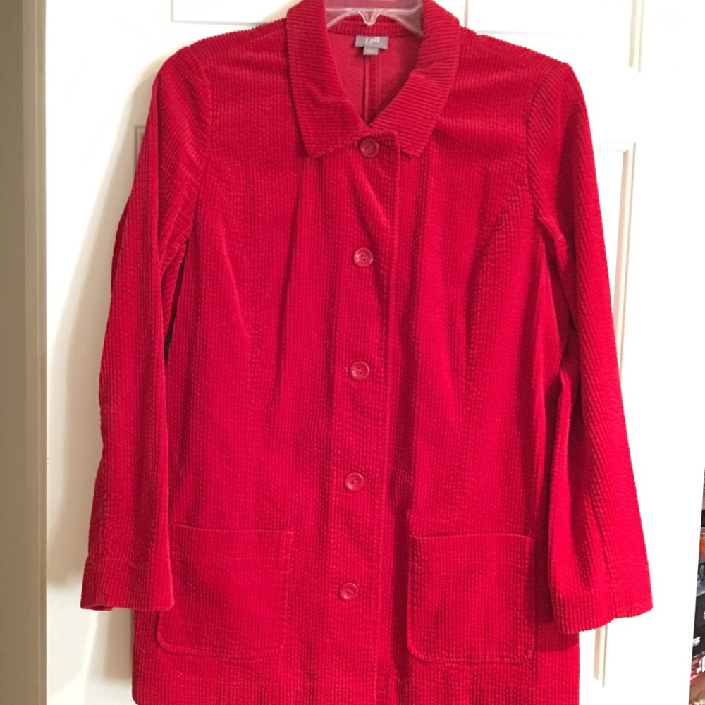 Red corduroy jacket