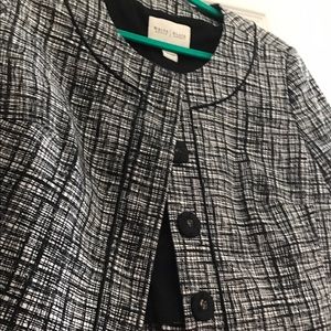 Black and white patterned separate jacket size 14