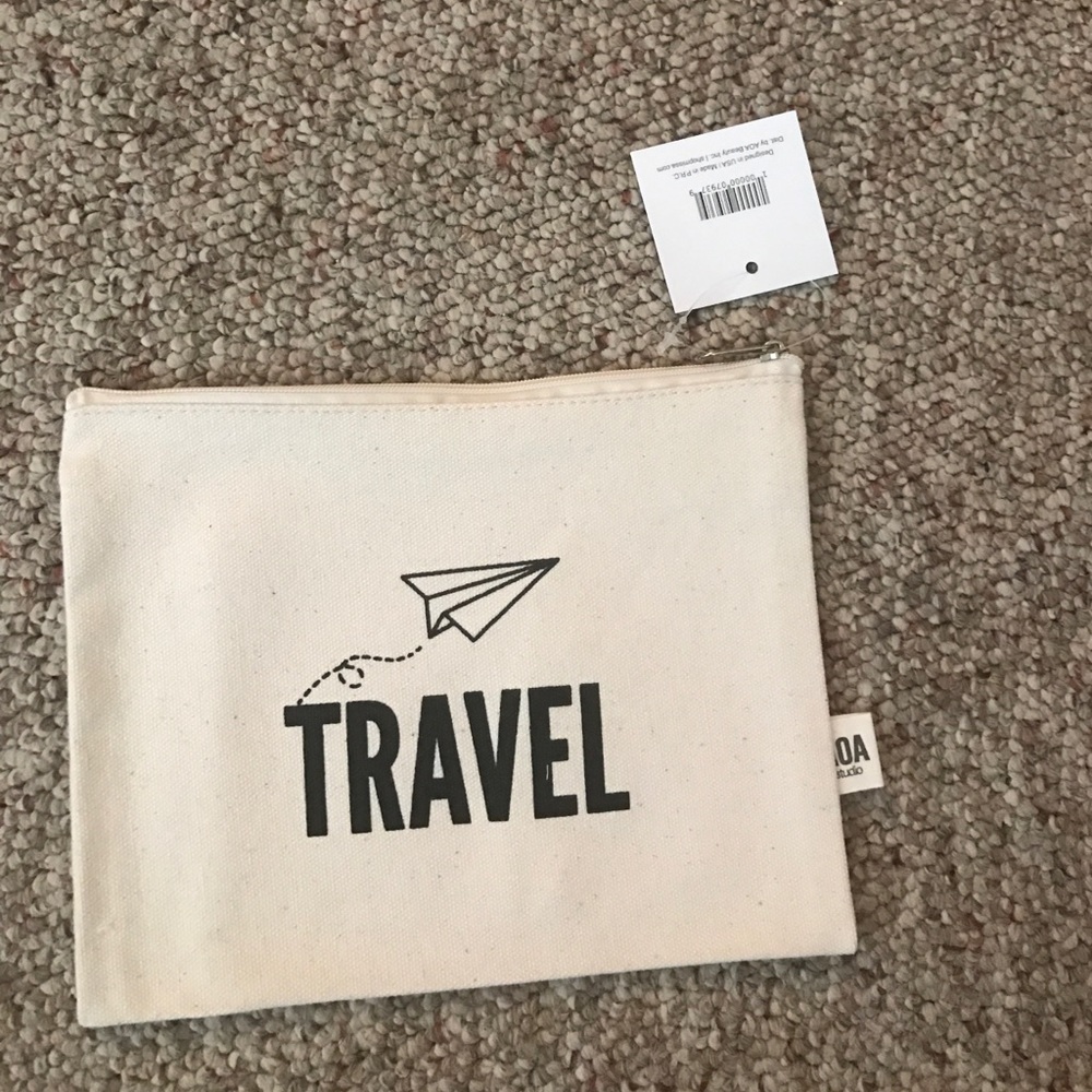 Canvas Cosmetics Bag