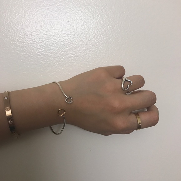 Tiffany&Co Elsa Peretti Open heart ring, size 6.5 - Picture 5 of 5