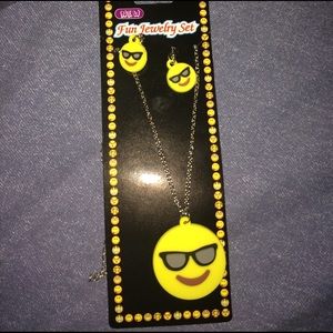 Emoji Earrings and necklace