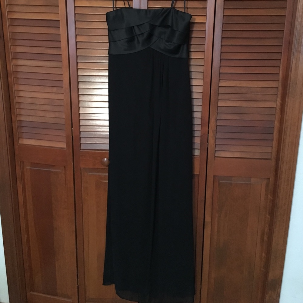 Max and Cleo long formal strapless dress