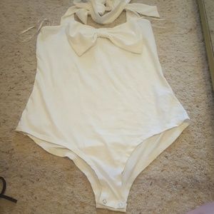 Forever 21 Plus white Body suit