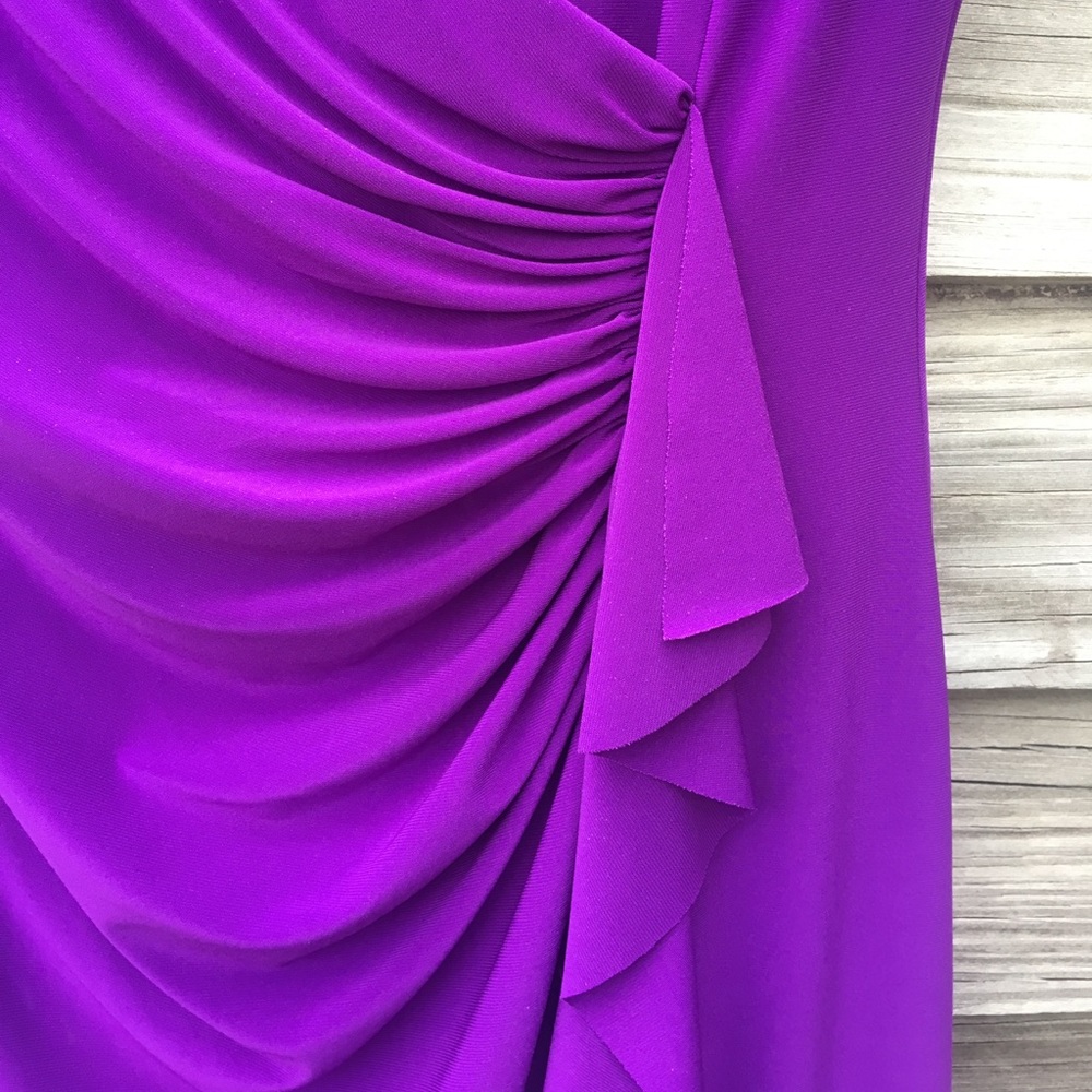 Purple knit dress. - Picture 2 of 4