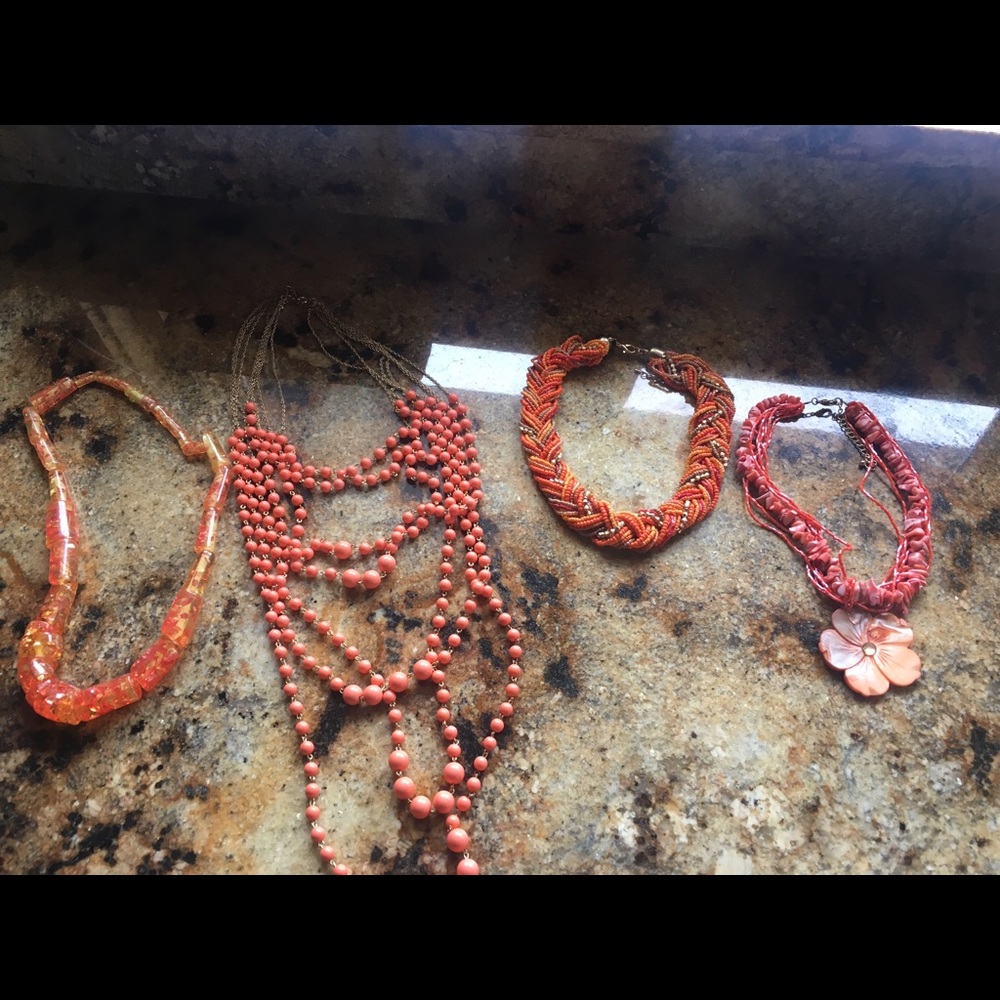 Burnt orange fashion jewelry