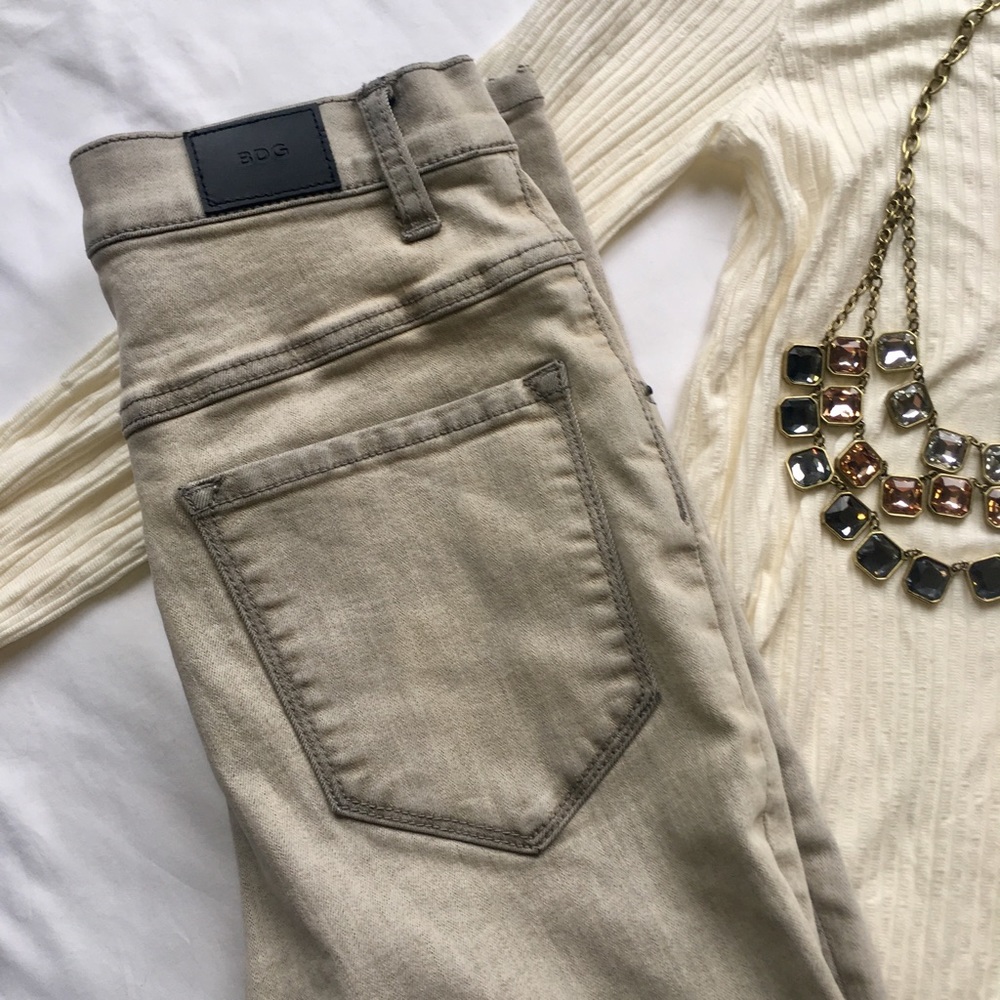 Urban Outfitters “BDG” Acid Wash Gray Skinny Jeans