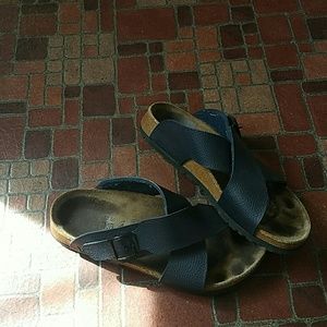 Blue Birkis. Size 8