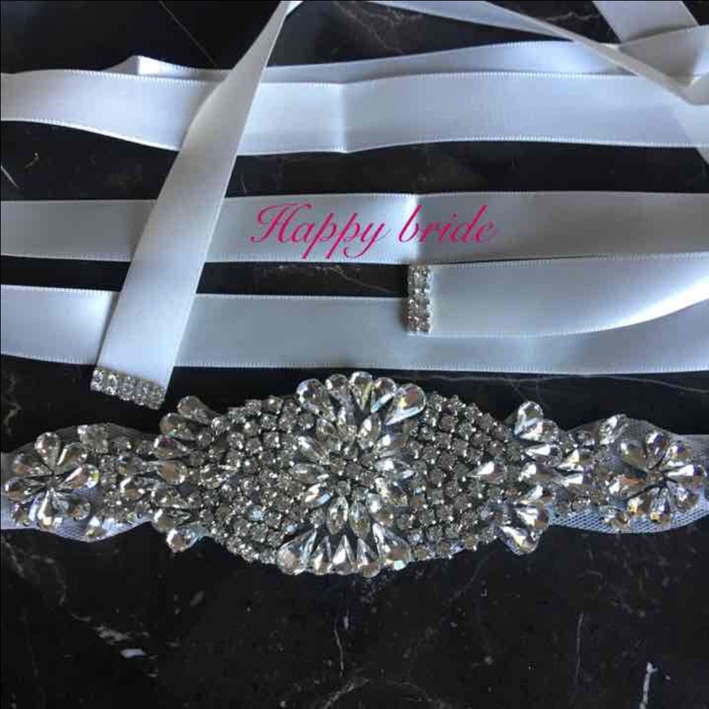 Gorgeous Rhinestone Crystal Sash Belt - Picture 3 of 3