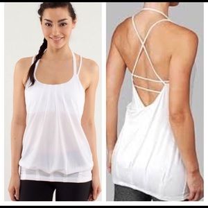 White Lululemon tank