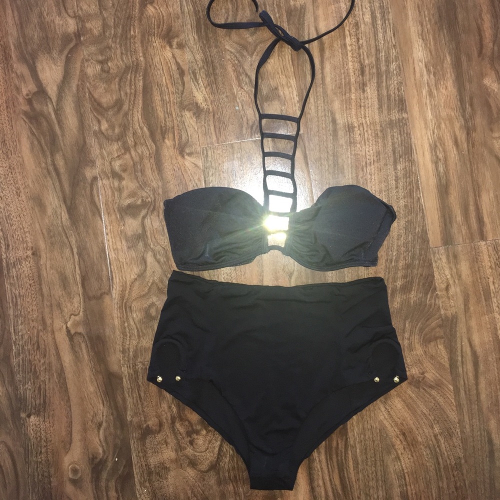SALE!Black with gold tones VS very sexy bikini set