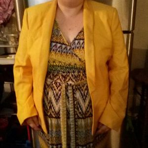 Tahari asl bright sunshine yellow blazer.