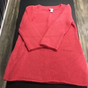 Soft surroundings coral sweater xl