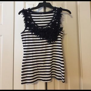 Blue stripe tank top