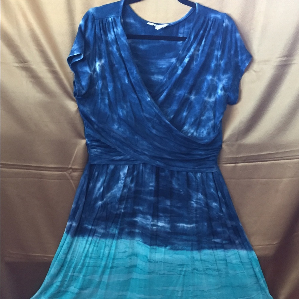 Athleta XL Blue Jersey Dress, Perfect Next to New