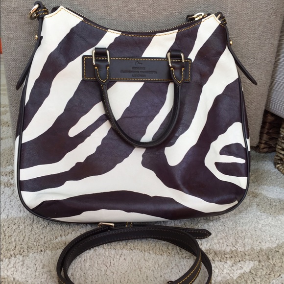 *SOLD* Dooney & Bourke Zebra Tear Drop Hobo - Picture 2 of 4