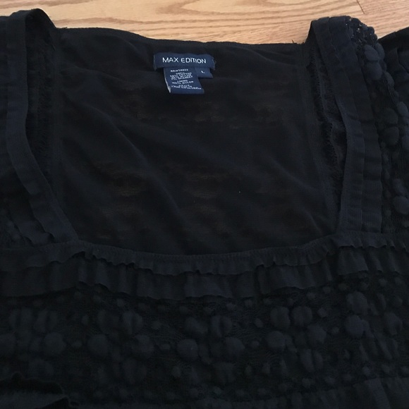 Max Edition Lace black shirt. Large. - Picture 4 of 4
