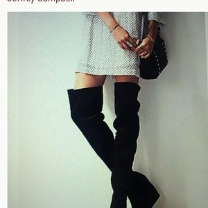 Thigh high black boots free people