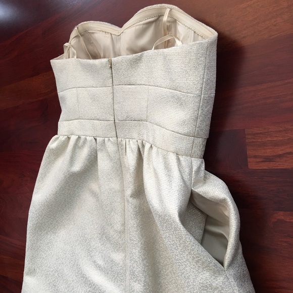 Champagne Cocktail Dress With Pockets - Picture 4 of 6