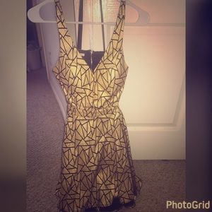 BEAUTIFUL gold and black dress.