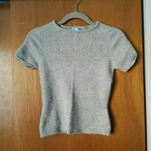 Like New! White + Warren Grey Cashmere Top