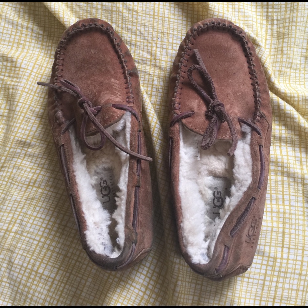 Ugg moccasins. Chestnut colored. Size 6