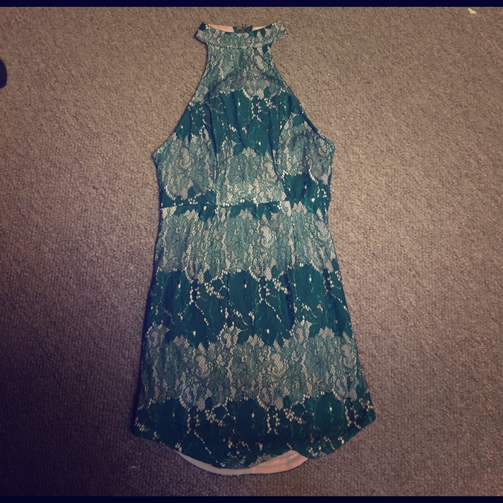 Green homecoming/formal dress
