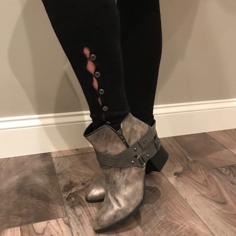Button up sweater leggings