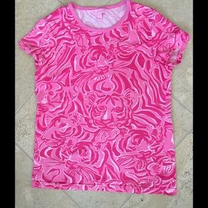 Lilly Pulitzer pink tiger tee