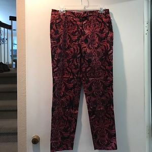 Patterned Cropped Pants A1
